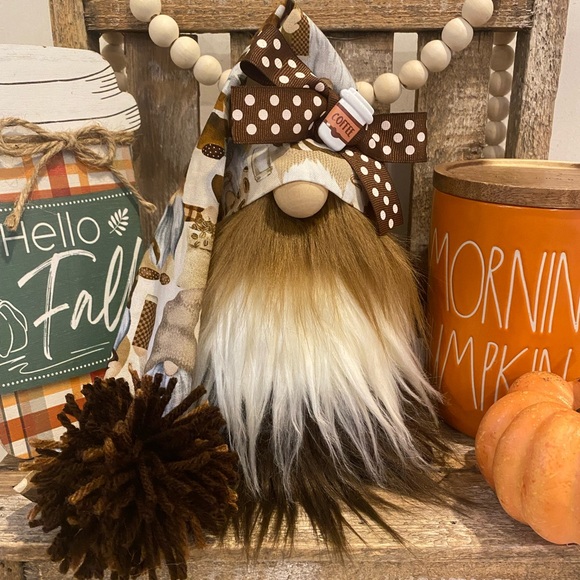 ☕️Coffee Gnome, Coffee Decor, Tier Tray Decor, Coffee Lover Gift - Picture 1 of 6